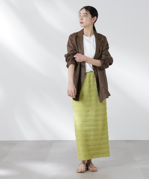 NANO universe（ナノユニバース）の「フクレボーダースカート（スカート・レディース・ブラック/ブラウン/ライム・S/M）」の22枚目の写真