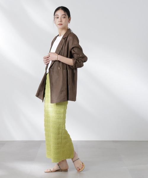 NANO universe（ナノユニバース）の「フクレボーダースカート（スカート・レディース・ブラック/ブラウン/ライム・S/M）」の21枚目の写真