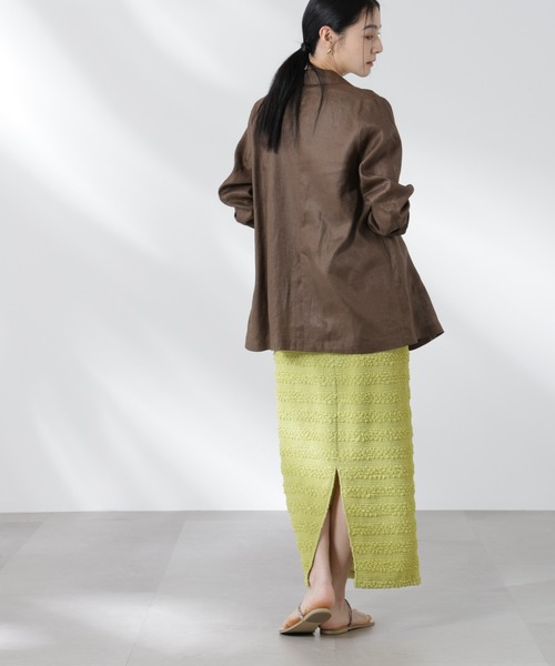 NANO universe（ナノユニバース）の「フクレボーダースカート（スカート・レディース・ブラック/ブラウン/ライム・S/M）」の20枚目の写真