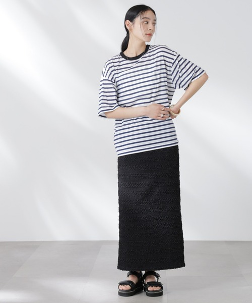 NANO universe（ナノユニバース）の「フクレボーダースカート（スカート・レディース・ブラック/ブラウン/ライム・S/M）」の15枚目の写真