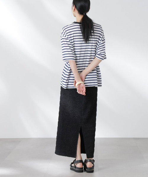 NANO universe（ナノユニバース）の「フクレボーダースカート（スカート・レディース・ブラック/ブラウン/ライム・S/M）」の13枚目の写真