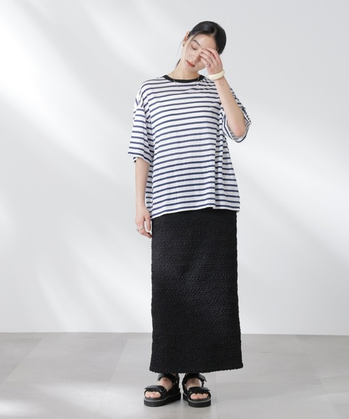 NANO universe（ナノユニバース）の「フクレボーダースカート（スカート・レディース・ブラック/ブラウン/ライム・S/M）」の11枚目の写真