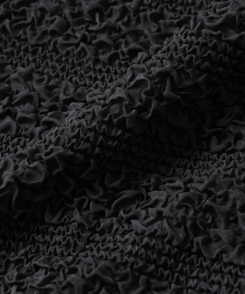 NANO universe（ナノユニバース）の「フクレボーダースカート（スカート・レディース・ブラック/ブラウン/ライム・S/M）」の4枚目の写真