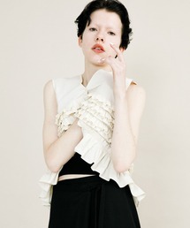 LAATO | frill no sleeve blouse(シャツ/ブラウス)