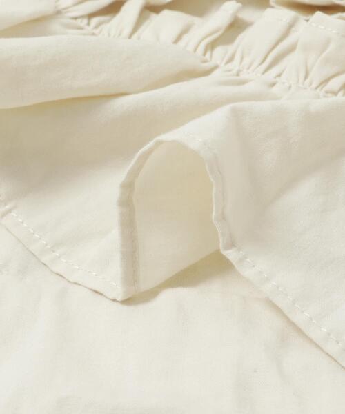 LAATO(ラート)の「frill no sleeve blouse(シャツ/ブラウス・レディース・オフホワイト/ブラック・FREE)」の4枚目の写真