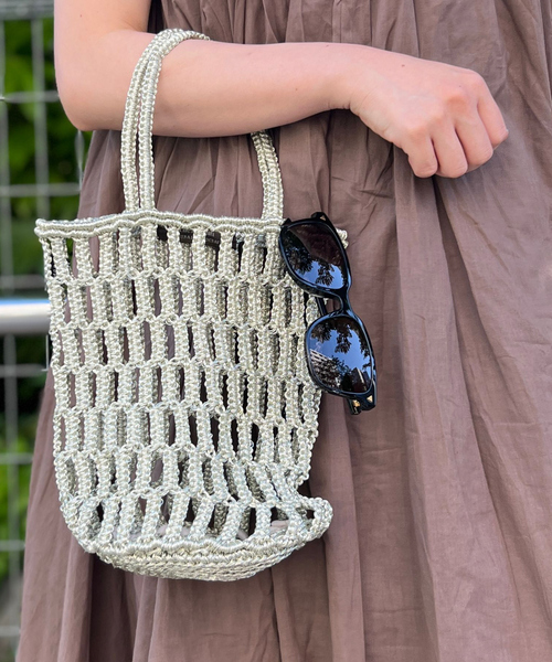 The Bagmati（ザバグマティ）の「【The Bagmati/ザ バグマティ】メタリックネットバッグ（トートバッグ・レディース・その他・フリー）」の2枚目の写真
