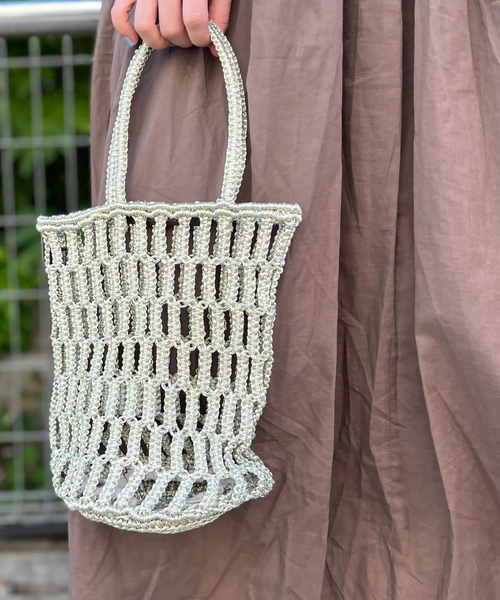 The Bagmati（ザバグマティ）の「【The Bagmati/ザ バグマティ】メタリックネットバッグ（トートバッグ・レディース・その他・フリー）」の4枚目の写真