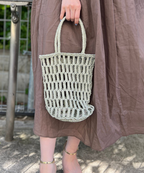The Bagmati（ザバグマティ）の「【The Bagmati/ザ バグマティ】メタリックネットバッグ（トートバッグ・レディース・その他・フリー）」の5枚目の写真