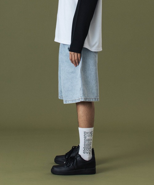 XLARGE（エクストララージ）の「EASY DENIM SHORTS（デニムパンツ・メンズ・ブラック/ライトインディゴブルー・S/M/L/XL）」の3枚目の写真