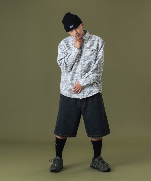 XLARGE（エクストララージ）の「EASY DENIM SHORTS（デニムパンツ・メンズ・ブラック/ライトインディゴブルー・S/M/L/XL）」の9枚目の写真