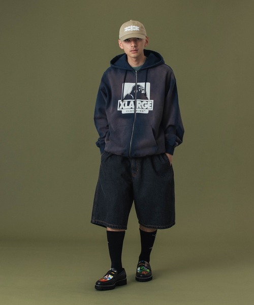 XLARGE（エクストララージ）の「EASY DENIM SHORTS（デニムパンツ・メンズ・ブラック/ライトインディゴブルー・S/M/L/XL）」の11枚目の写真