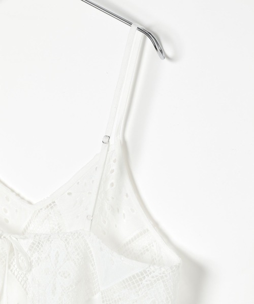 LEPSIM(レプシィム)の「パッチワークレースキャミブラウス 497443(シャツ/ブラウス・レディース・ブラック/オフホワイト・FREE)」の8枚目の写真