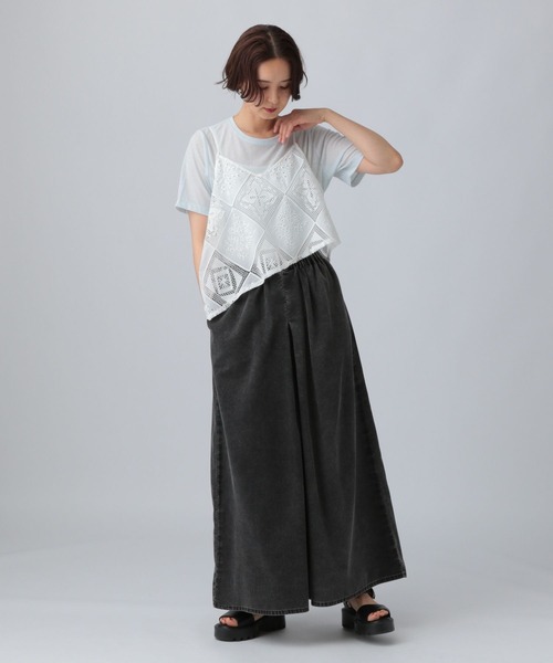 LEPSIM(レプシィム)の「パッチワークレースキャミブラウス 497443(シャツ/ブラウス・レディース・ブラック/オフホワイト・FREE)」の12枚目の写真