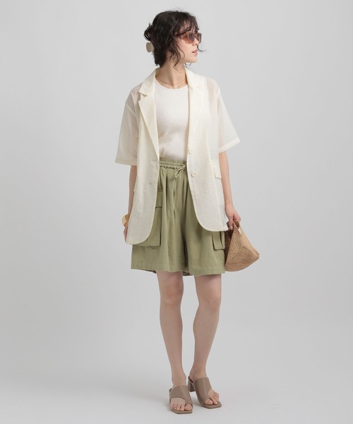 GEORGE'S(ジョージズ)の「カーゴショートパンツ(その他パンツ・レディース・ネイビー/グリーン/アイボリー・MEDIUM/SMALL)」の21枚目の写真