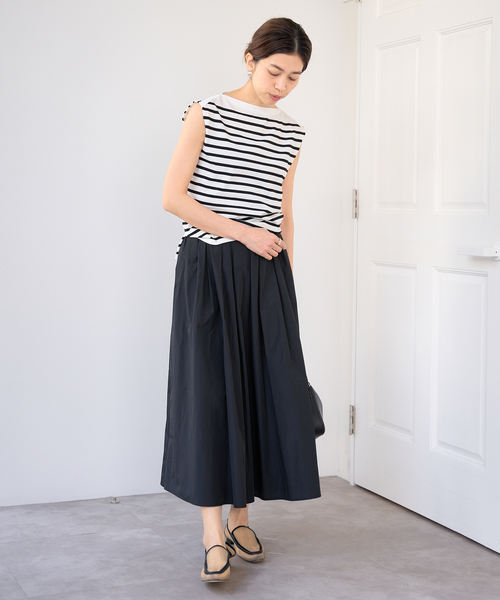 追加》SEATTLE 度詰め ボーダー ノースリーブ（ニット/セーター