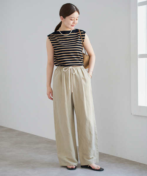 追加》SEATTLE 度詰め ボーダー ノースリーブ（ニット/セーター