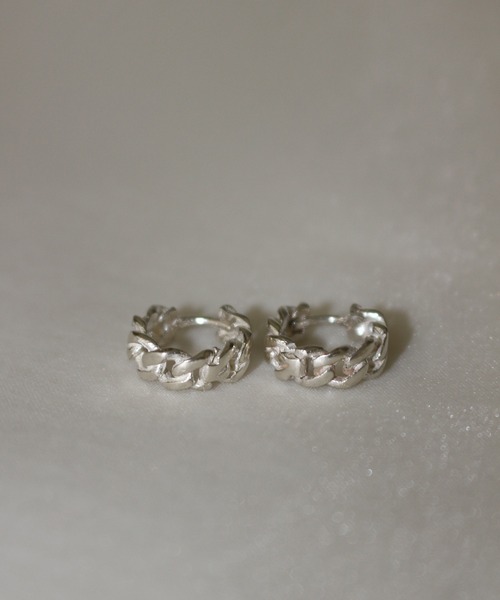 whoseA(フーシー)の「【silver925】KiheiPierce / キヘイチェーンフープピアス(ピアス(両耳用)・メンズ・シルバー/ゴールド・FREE)」の5枚目の写真