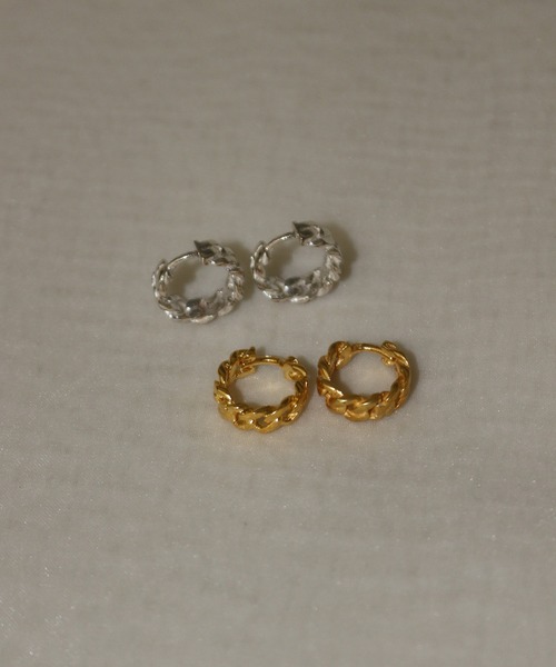 whoseA(フーシー)の「【silver925】KiheiPierce / キヘイチェーンフープピアス(ピアス(両耳用)・メンズ・シルバー/ゴールド・FREE)」の10枚目の写真