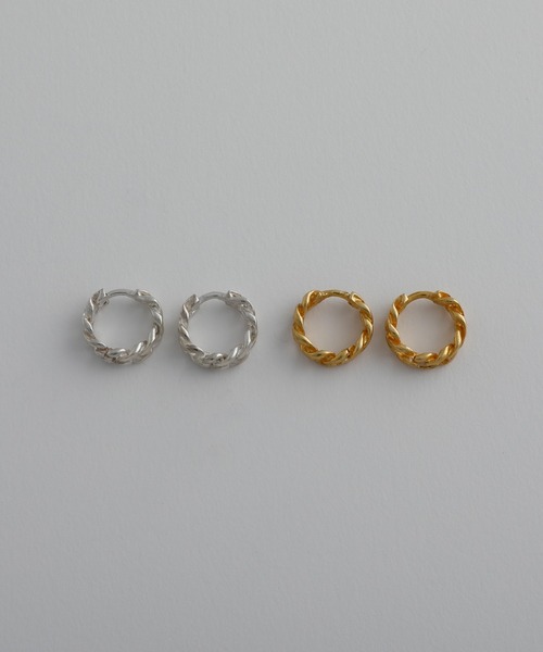 whoseA(フーシー)の「【silver925】KiheiPierce / キヘイチェーンフープピアス(ピアス(両耳用)・メンズ・シルバー/ゴールド・FREE)」の15枚目の写真