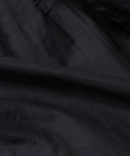 normment（ノーメント）の「normment/ノーメント CO silk lace pintuck&pico frill blouse ブラウス ノーカラー シャツ（シャツ/ブラウス・レディース・ブラック・FREE）」の9枚目の写真