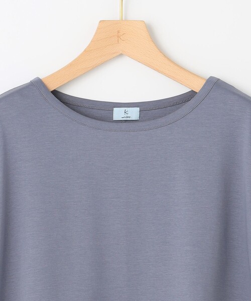 組曲 L(クミキョク オオキイサイズ)の「ハシゴレースフレンチスリーブ カットソー(Tシャツ/カットソー・レディース・ブラック系/グレー系/ホワイト系/ピンク系・5/6/7)」の8枚目の写真
