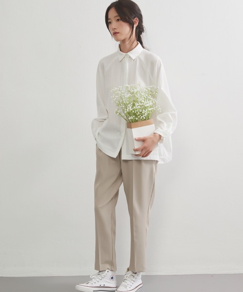 On One's Own(オンワンズオン)の「On One's Own BOXYドルマンスリーブルーズフィットシャツ(シャツ/ブラウス・レディース・グレー/ブルー/ホワイト・FREE)」の11枚目の写真