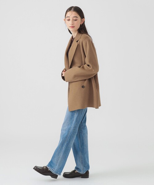 B:MING by BEAMS（ビーミングバイビームス）の「リバー ジャコット（S～M）（テーラードジャケット・レディース・ブラウン系その他/チャコールグレー・SMALL/MEDIUM）」の4枚目の写真