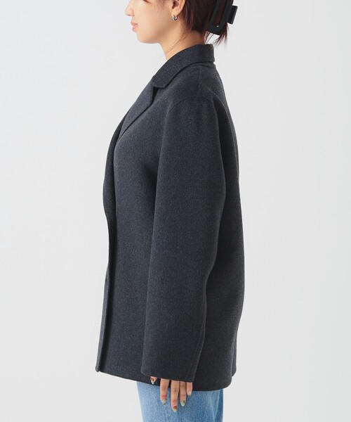 B:MING by BEAMS（ビーミングバイビームス）の「リバー ジャコット（S～M）（テーラードジャケット・レディース・ブラウン系その他/チャコールグレー・SMALL/MEDIUM）」の9枚目の写真