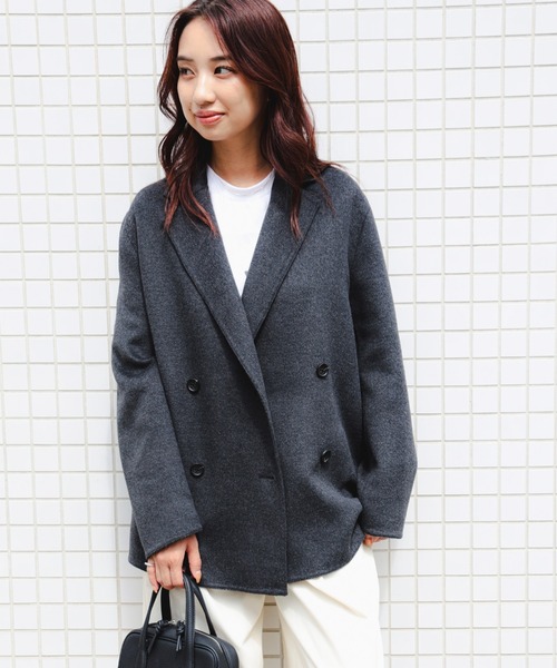 B:MING by BEAMS(ビーミングバイビームス)の「リバー ジャコット(S~M)(テーラードジャケット・レディース・ブラウン系その他/チャコールグレー・SMALL/MEDIUM)」の8枚目の写真
