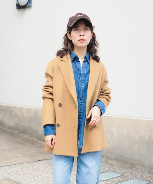 B:MING by BEAMS(ビーミングバイビームス)の「リバー ジャコット(S~M)(テーラードジャケット・レディース・ブラウン系その他/チャコールグレー・SMALL/MEDIUM)」の3枚目の写真