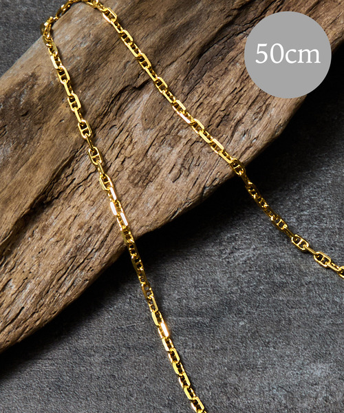THEFT(セフト)の「THEFT セフト / K18GP ANCHOR CHAIN NECKLACE シルバー925アンカーチェーンネックレス 50cm 18金コーティング(ネックレス・メンズ・ゴールド・50cm)」の1枚目の写真