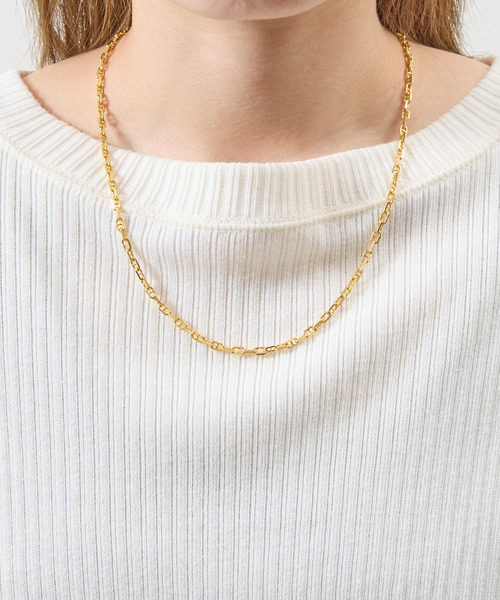 THEFT(セフト)の「THEFT セフト / K18GP ANCHOR CHAIN NECKLACE シルバー925アンカーチェーンネックレス 50cm 18金コーティング(ネックレス・メンズ・ゴールド・50cm)」の3枚目の写真