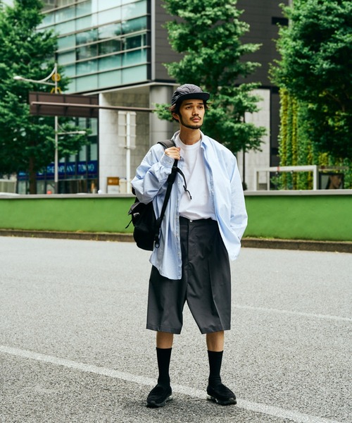 SUNNY  SPORTS（サニースポーツ）の「SUNNY SPORTS  サニースポーツ / LIGHT TWILL BAGGY SHORTS（その他パンツ・メンズ・ブラック/チャコールグレー・LARGE/MEDIUM）」の17枚目の写真