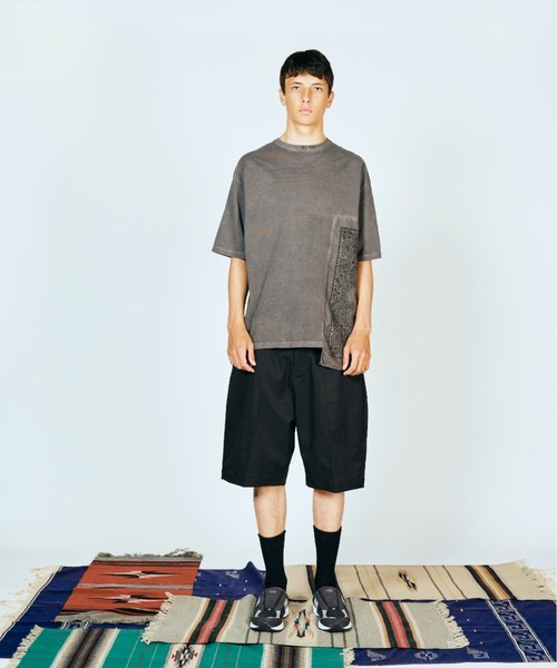 SUNNY  SPORTS（サニースポーツ）の「SUNNY SPORTS  サニースポーツ / LIGHT TWILL BAGGY SHORTS（その他パンツ・メンズ・ブラック/チャコールグレー・LARGE/MEDIUM）」の6枚目の写真