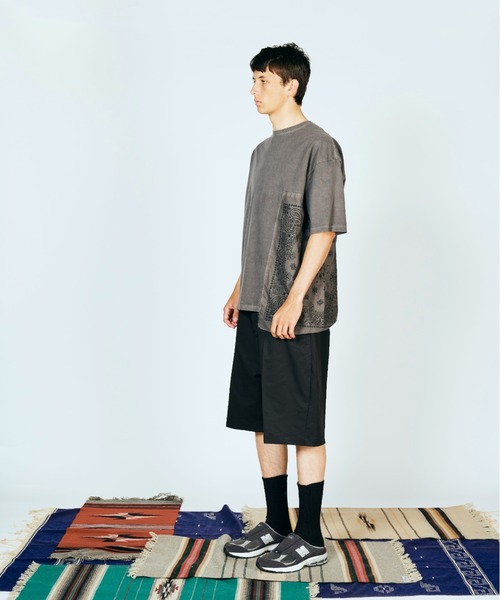SUNNY  SPORTS（サニースポーツ）の「SUNNY SPORTS  サニースポーツ / LIGHT TWILL BAGGY SHORTS（その他パンツ・メンズ・ブラック/チャコールグレー・LARGE/MEDIUM）」の9枚目の写真