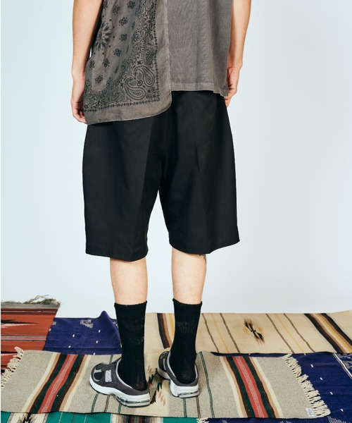 SUNNY  SPORTS（サニースポーツ）の「SUNNY SPORTS  サニースポーツ / LIGHT TWILL BAGGY SHORTS（その他パンツ・メンズ・ブラック/チャコールグレー・LARGE/MEDIUM）」の5枚目の写真