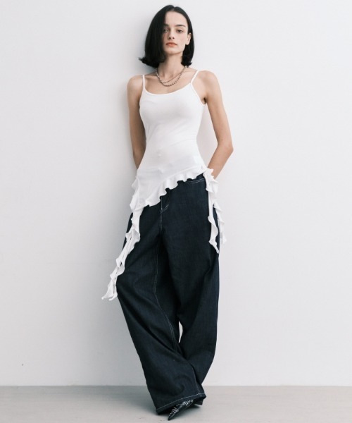 キャミソール A'GEM/9 × .kom 「MIDNIGHT MOVE/ミッドナイトムーブ」 3 WING TOP/3 ウイングトップス A'GEM/9 × .kom 『MIDNIGHT MOVE/ミッドナイトムーブ』 3 WING