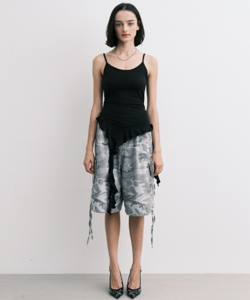 Midnight Move(ミッドナイトムーブ)の「A'GEM/9 × .kom 『MIDNIGHT MOVE/ミッドナイトムーブ』 3 WING TOP/3 ウイングトップス(キャミソール・レディース・ホワイト/ブラック/カーキ・FREE)」の10枚目の写真