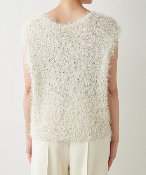 BEARDSLEY(BEARDSLEY GALLARDAGALANTE)◆ラメジャギーニット/FREE/アクリル/SLV/BEZ1042505A0010// GALLARDAGALANTE（ガリャルダガランテ）の「シャギーニット