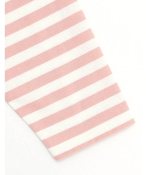 NO WAY(ノーウェイ)の「/little sunny bite/crazy stripe fake layered long tee(Tシャツ/カットソー・レディース・イエロー系/ブラック×ホワイト・MEDIUM/SMALL)」の11枚目の写真