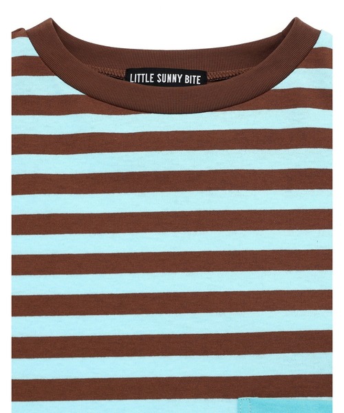 NO WAY(ノーウェイ)の「/little sunny bite/crazy stripe fake layered long tee(Tシャツ/カットソー・レディース・イエロー系/ブラック×ホワイト・MEDIUM/SMALL)」の16枚目の写真