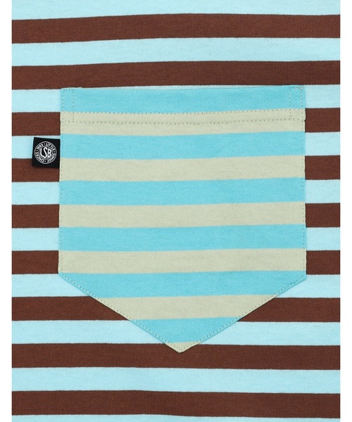 NO WAY(ノーウェイ)の「/little sunny bite/crazy stripe fake layered long tee(Tシャツ/カットソー・レディース・イエロー系/ブラック×ホワイト・MEDIUM/SMALL)」の17枚目の写真