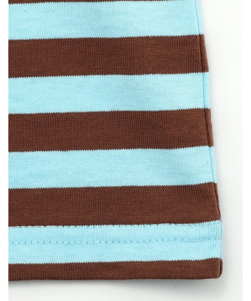 NO WAY(ノーウェイ)の「/little sunny bite/crazy stripe fake layered long tee(Tシャツ/カットソー・レディース・イエロー系/ブラック×ホワイト・MEDIUM/SMALL)」の19枚目の写真