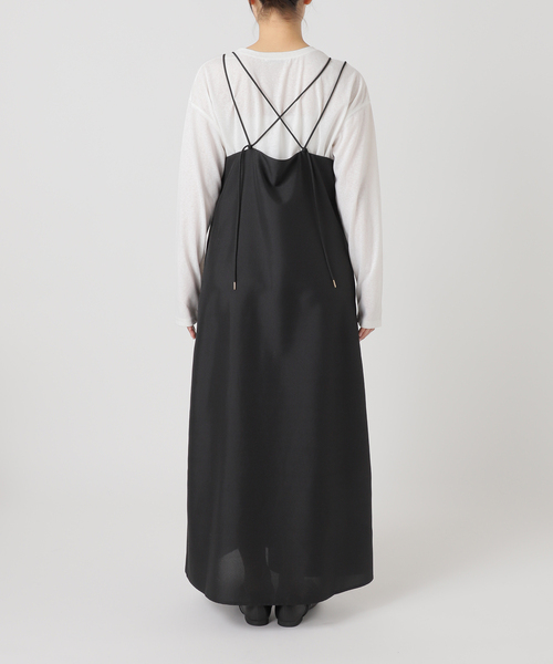 B.C STOCK(ベーセーストック)の「【WEB限定】手洗い可 / Vネックフレアキャミワンピース(ワンピース・レディース・ブラック・FREE)」の12枚目の写真