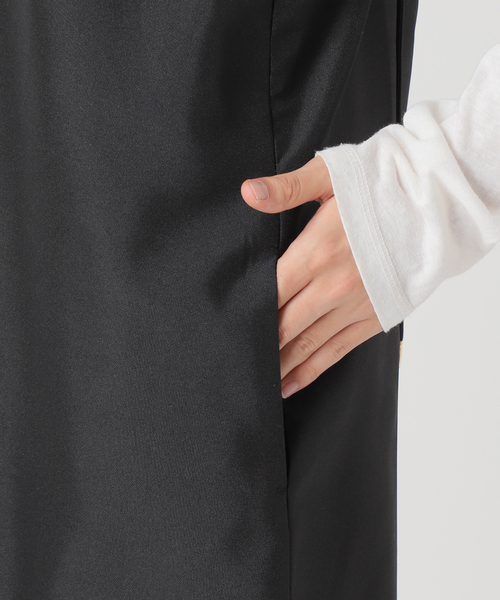 B.C STOCK(ベーセーストック)の「【WEB限定】手洗い可 / Vネックフレアキャミワンピース(ワンピース・レディース・ブラック・FREE)」の13枚目の写真