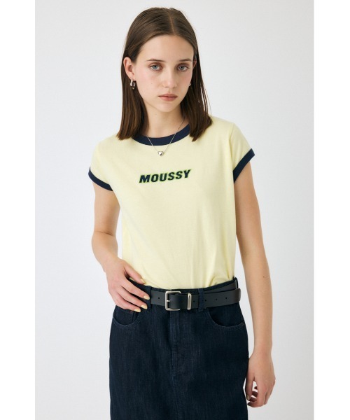 MOUSSY(マウジー)の「【ZOZO・一部店舗限定】MOUSSY RINGER TINY Tシャツ(Tシャツ/カットソー・レディース・オフホワイト/ブラック/ライトイエロー・FREE)」の21枚目の写真