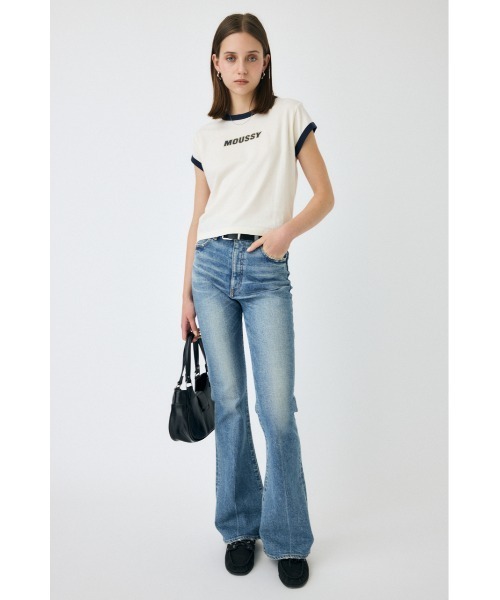 MOUSSY(マウジー)の「【ZOZO・一部店舗限定】MOUSSY RINGER TINY Tシャツ(Tシャツ/カットソー・レディース・オフホワイト/ブラック/ライトイエロー・FREE)」の17枚目の写真