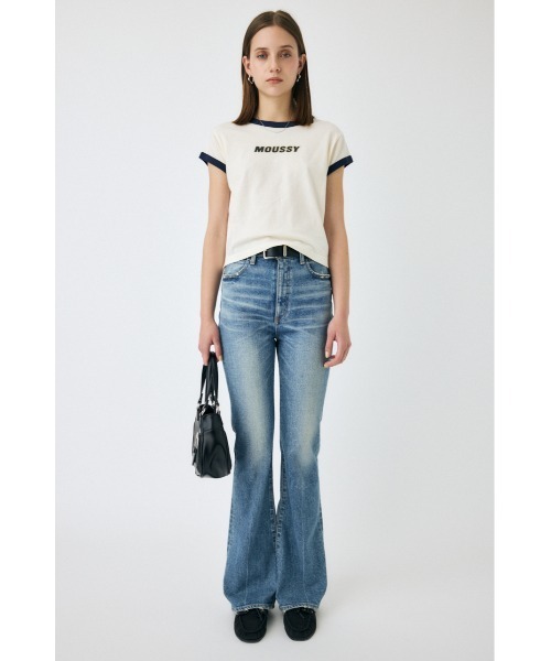 MOUSSY(マウジー)の「【ZOZO・一部店舗限定】MOUSSY RINGER TINY Tシャツ(Tシャツ/カットソー・レディース・オフホワイト/ブラック/ライトイエロー・FREE)」の16枚目の写真