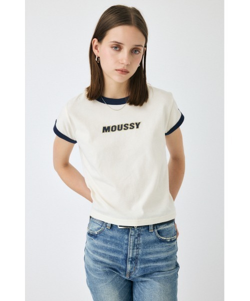 moussy - 【新品】moussy　マウジー　ミニー　スウェット　Tシャツ ZOZO・一部店舗限定】MOUSSY RINGER TINY Tシャツ（Tシャツ