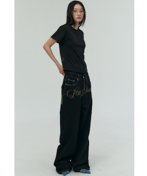 tシャツ A'GEM/9 × .kom 「PLACE STUDIO/プレイススタジオ」 Place lettering logo muffler se A'GEM/9 × .kom 『PLACE STUDIO/プレイススタジオ』 Back logo